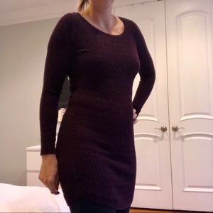 Loft Burgundy Sweater Dress